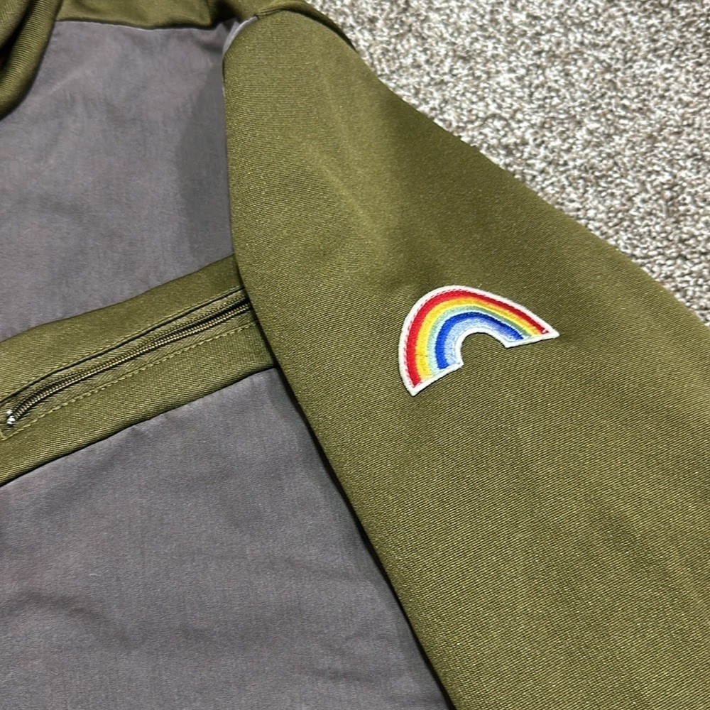 Adidas pistol Pete track jacket - 66 rainbow army green men’s small - Picture 6 of 13